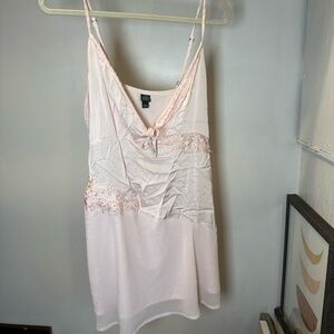 Wild Fable Blush Satin Dress